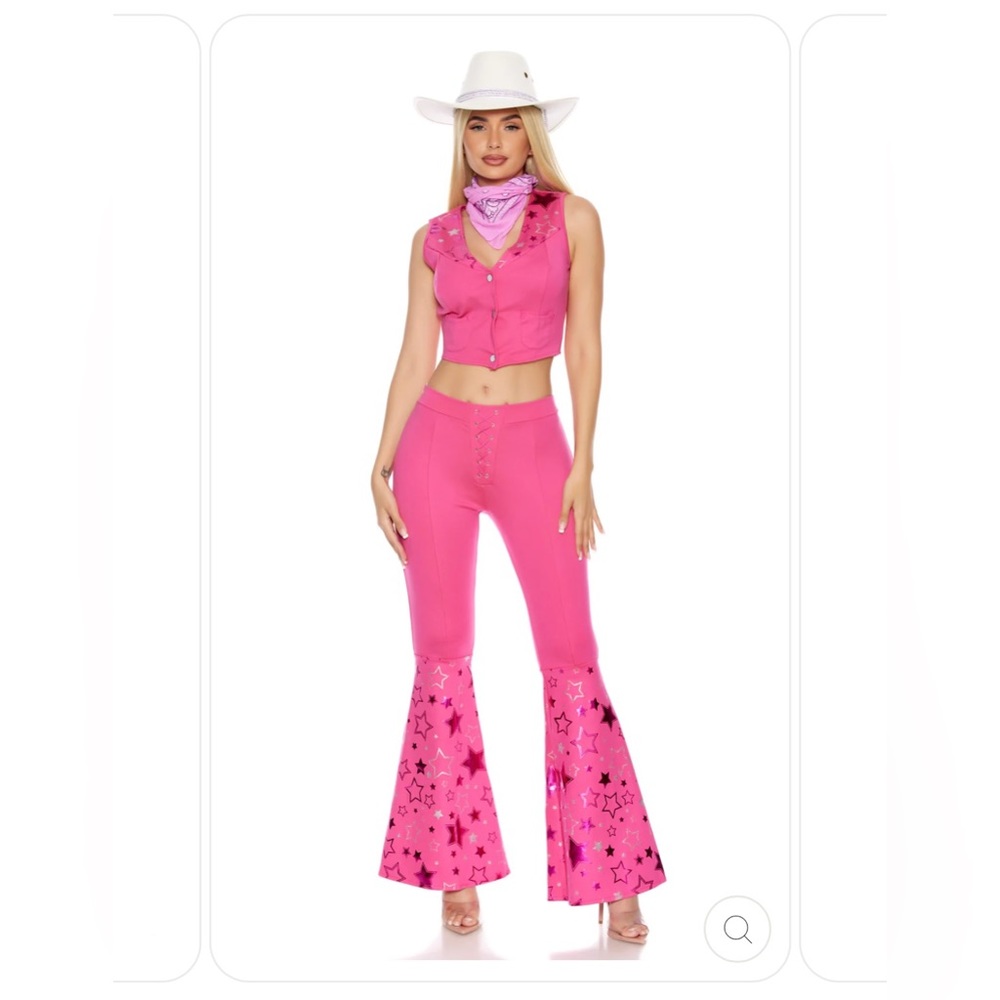 Barbie Pink Cow Girl Costume